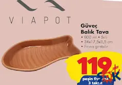 VİAPOT GÜVEÇ BALIK TAVA 800 ML VİAPOT GÜVEÇ BALIK TAVA 800 ML